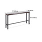 Solid Wood Bar Dining Table Industrial Bar Table with Trestle Base in Black Clearhalo 'Bar Furniture' 'Bar Tables' 'bar_tables' 'furn' 'furn_bar_tables' 'Furniture' 'furniture_bar_tables' 'Kitchen & Dining Furniture' 1200x1200_6a280e70-07ef-4c9d-91e9-8ad2b3f369ba