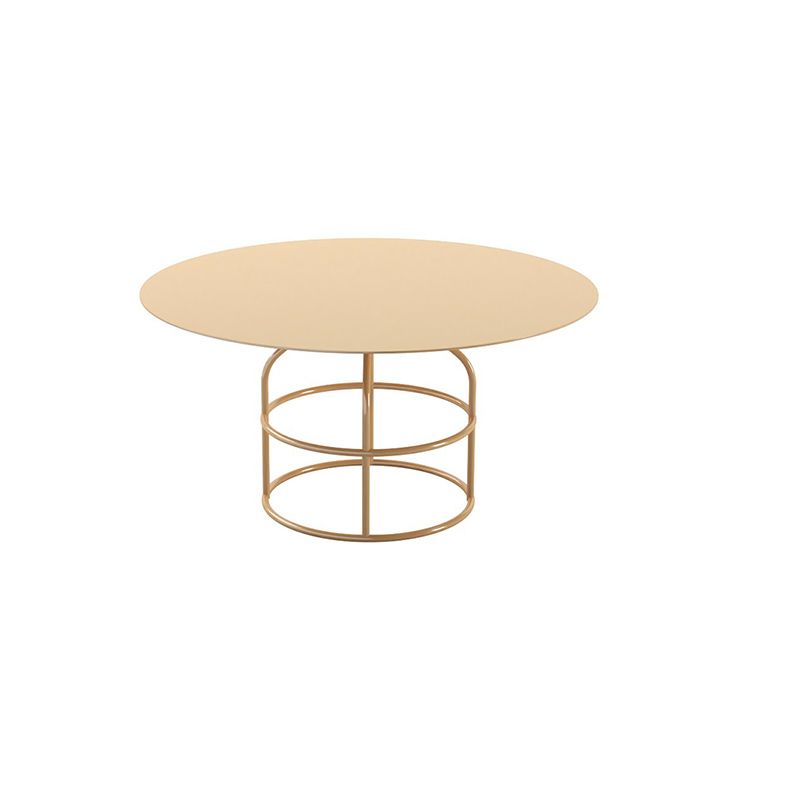 Mid-Century Modern Frame Base Cocktail Table Metal Round Coffee Table Clearhalo 'Coffee & Accent Tables' 'Coffee Tables' 'coffee_tables' 'furn' 'furn_coffee_tables' 'Furniture' 'Living Room Furniture' 1200x1200_6a293bd2-457c-439a-ac9d-9cf06a005fe3