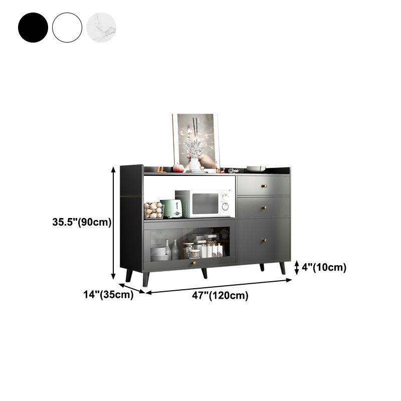 Moderno cassetto della credenza in legno con sideboard della porta per soggiorno
