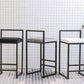 Indoor Modern Upholstered Counter Height Stool Footrest Low Back Bar Stool