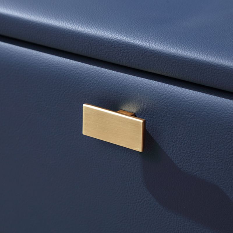 19'' Tall Glam Bedside Cabinet 2-Drawer Solid Wood Faux Leather Legs Included Nightstand Clearhalo 'Bedroom Furniture' 'furn' 'furn_night_stand' 'Furniture' 'night_stand' 'Nightstands' 1200x1200_6a2f16ba-cd8c-477d-b269-2ccb747ede06