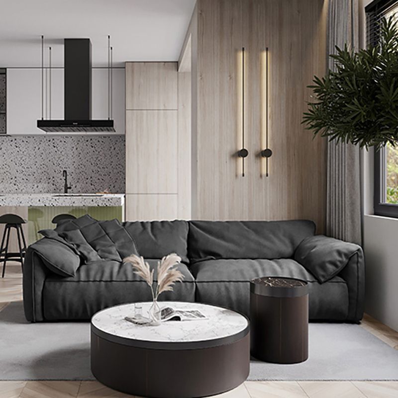 Beach Tight Back Standard Sofa 29.53"High Pillow Top Arm Sofa, Black Clearhalo 'furn' 'furn_sofas' 'Furniture' 'furniture_sofas' 'Living Room Furniture' 'Sofa' 'sofas' 1200x1200_6a2f2b9f-de2d-4a77-93a2-7ec263e14f64