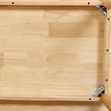 Rechteckige massive Holz Esstisch moderne Möbel mit 4 Beinen