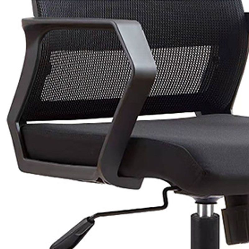Mid Back Nylon Base Office Chair Rotatable Mesh Task Chair with Wheels Clearhalo 'furn' 'furn_office_chair' 'Furniture' 'Office Chairs' 'Office Furniture' 'office_chair' 1200x1200_6a34466e-4f9e-46fb-a995-dfe9a5899b76