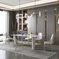 Traditional Luxury Dining Table Rectangle Sintered Stone White Dining Table for Dinning Room Clearhalo ' dining_table' 'Dining Tables & Seating' 'Dining Tables' 'furn' 'furn_dining_table' 'Furniture' 'furniture_dining_table' 'Kitchen & Dining Furniture' 'kitchen&dining_furn' 'kitchen' 'kitchen_dining_table' 1200x1200_6a34f659-828f-4253-8265-56be19420720