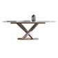 Glam Style Rectangle Stone Table Set 1/4/5/6/7 Pieces Dining Set for Home Use