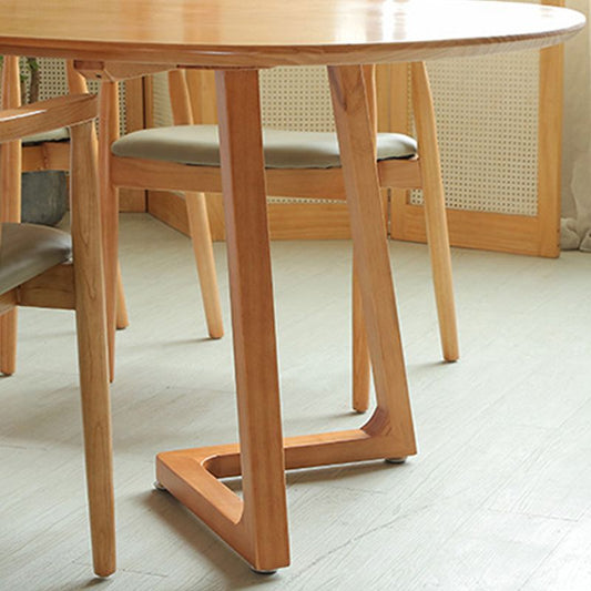 Tavolo da pranzo ovale semplicità tavolo in legno solido per sala da pranzo