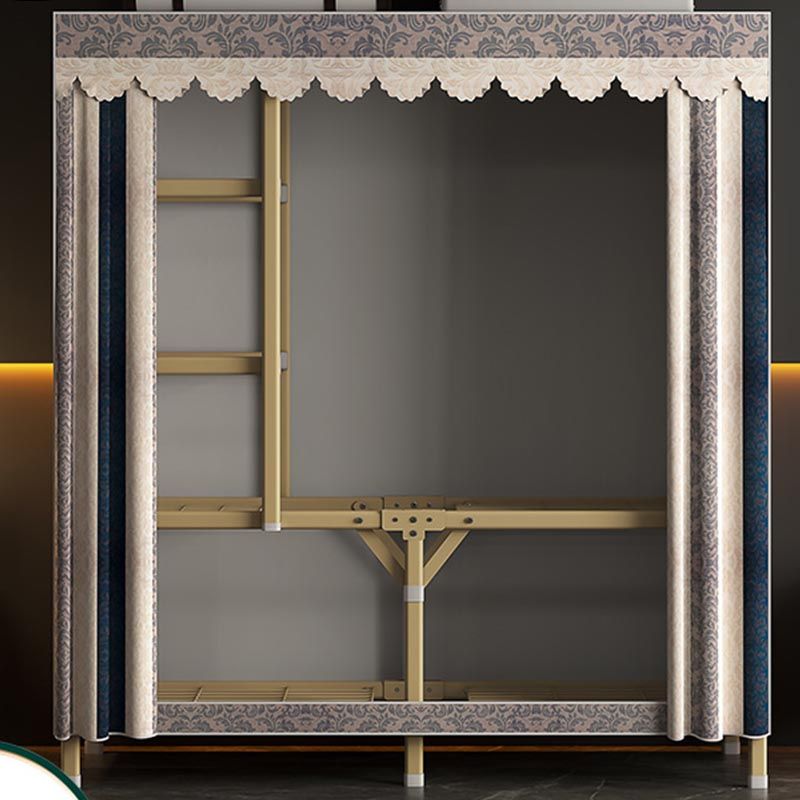 Metal Modern Cabinet for Bedroom Matte Finish Storage Cabinet Clearhalo 'Armoires & Wardrobes' 'armoires_wardrobes' 'Bedroom Furniture' 'furn' 'furn_armoires_wardrobes' 'Furniture' 1200x1200_6a3aa685-4414-41e7-ba64-6119cbec8811