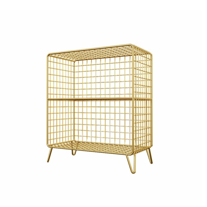 Glam Shelf Bookcase Metal Closed Back Book Shelf for Home Office Clearhalo 'Bookcases' 'furn' 'furn_bookcases' 'Furniture' 'Office Furniture' 1200x1200_6a3c76cc-7ed8-4c38-b757-abcfb463e61a