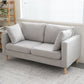 Square Arm Loveseat Polish Finish Sofa for Living Room and Home Clearhalo 'furn' 'furn_sofas' 'Furniture' 'furniture_sofas' 'kitchen' 'kitchen_sofas' 'Living Room Furniture' 'Sofa' 'sofas' 1200x1200_6a3d3bce-99e0-4b63-baa7-051781a33eb2