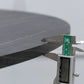 Foldable Wooden Top Table Extendable Round Table in Black (only table) Clearhalo ' dining_table' 'Dining Tables & Seating' 'Dining Tables' 'Furniture' 'furniture_dining_table' 'Kitchen & Dining Furniture' 'kitchen&dining_furn' 'kitchen' 'kitchen_dining_table' 1200x1200_6a3d4777-e951-4ee2-8086-1fee723ccfcd