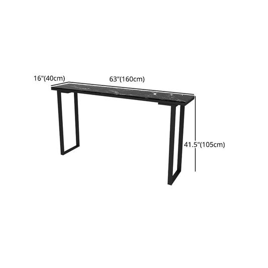 Stone Rectangle Bar Table Traditional Luxury Bar Table with Sled Base Clearhalo 'Bar Furniture' 'Bar Tables' 'bar_tables' 'furn' 'furn_bar_tables' 'Furniture' 'furniture_bar_tables' 'Kitchen & Dining Furniture' 1200x1200_6a3d8c74-d392-4f3e-b4be-120979198414