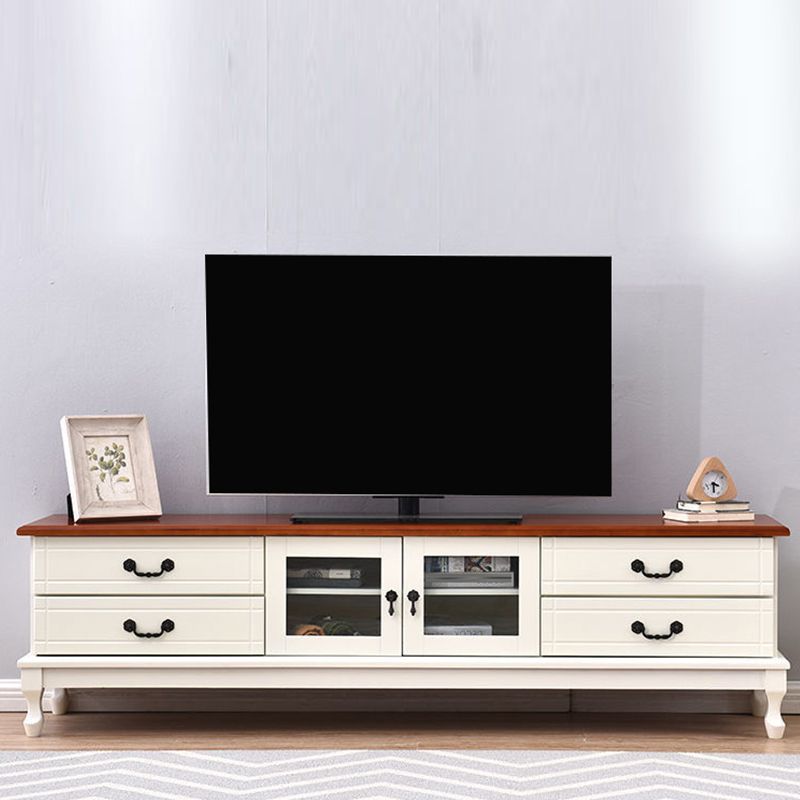 Traditional TV Stand Console Wooden Media Console TV Stand with Drawers Clearhalo 'furn' 'furn_tv_stands_entertainment_centers' 'Furniture' 'Living Room Furniture' 'TV Stands & Entertainment Centers' 'TV Stands & Media Storage Furniture' 'tv_stands_entertainment_centers' 1200x1200_6a3f2c17-7b0a-4dbc-a499-b47fc351497e