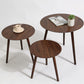 Table d'appoint d'appoint pour canapé scandinave, table d'appoint à trois broches, table d'appoint ronde