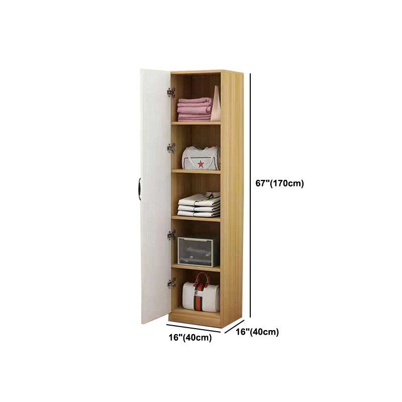 Hinged Wardrobe Closet Non-Hanging Wardrobe Armoire for Bedroom Clearhalo 'Armoires & Wardrobes' 'armoires_wardrobes' 'Bedroom Furniture' 'furn' 'furn_armoires_wardrobes' 'Furniture' 1200x1200_6a41f76a-555d-45ce-8aac-2e4d446a2e79