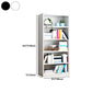 Closed Back Metal Bookshelf Modern Rectangle Storage Standard Bookshelf