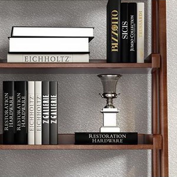 Scandinave Open Back Standard Bibliothèque en bois pour Salle d'étude