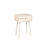 Tavolo da banco di vanità per trucco moderno con cassetto in bianco/rosa per camera da letto