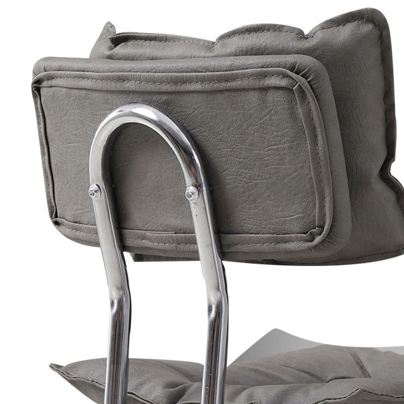 Leather Swivel Adjustable Height Bar Stool Matte Finish Home Low Back Stool Clearhalo 'Bar Furniture' 'Bar Stools' 'bar_stools' 'furn' 'furn_bar_stools' 'furniture_bar_stools' 'Kitchen & Dining Furniture' 'kitchen&dining_furn' 'kitchen' 'kitchen_furn' Furniture' 1200x1200_6a49a462-41f7-4fa9-9e4d-7c98100e1810
