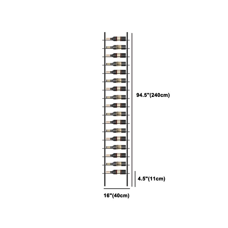 Porta di vino per vino in bottiglia per pavimenti per pavimenti industriali in nero