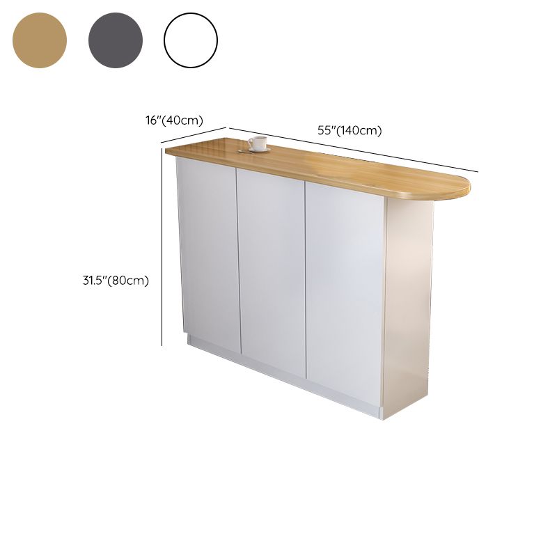 Table à manger contemporaine en bois top bar avec rangement pour le salon