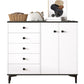 Contemporary Combo Dresser Solid Wood Bachelor's Chest for Home Clearhalo 'Bedroom Furniture' 'Dressers & Chests' 'dressers_chests' 'furn' 'furn_dressers_chests' 'Furniture' 1200x1200_6a4a1737-6d7f-40d4-8bc5-e335510b5909