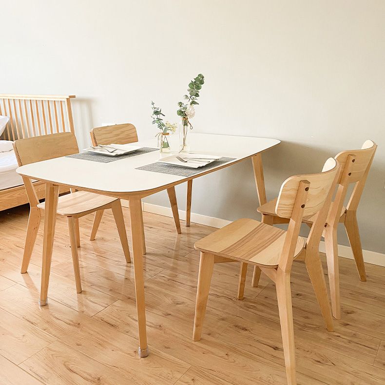 Minimalist Open Back Kitchen Dining Side Chair Solid Wood Dining Side Chair Clearhalo ' kitchen&dining_furn' 'Dining Chairs' 'Dining Tables & Seating' 'dining_chair' 'furn' 'furn_dining_chair' 'Furniture' 'furniture_dining_chair' 'Kitchen & Dining Furniture' 'kitchen' 1200x1200_6a4a5fb5-7f5a-4374-b4de-a57c8a438098