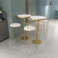 Modern Bar Table Dining Table with Pedestal Base for Kitchen Living Room