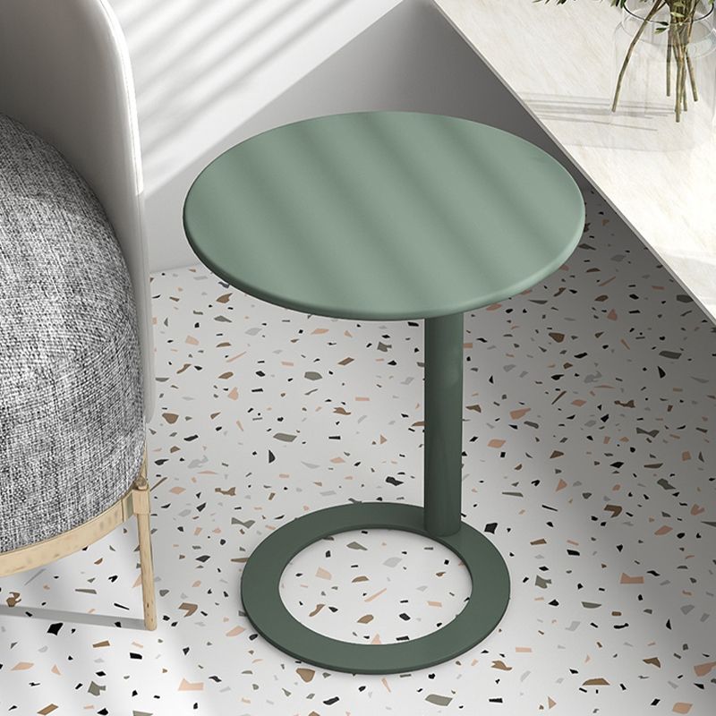 26" Tall Metal End Table Round Modern Pedestal Accent Side Table Clearhalo 'Coffee & Accent Tables' 'End & Side Tables' 'end_side_table' 'end_side_tables' 'furn' 'furn_end_side_tables' 'Furniture' 'furniture_end_side_table' 'Living Room Furniture' 1200x1200_6a4d1ad0-3792-4f31-861b-b98723f56456