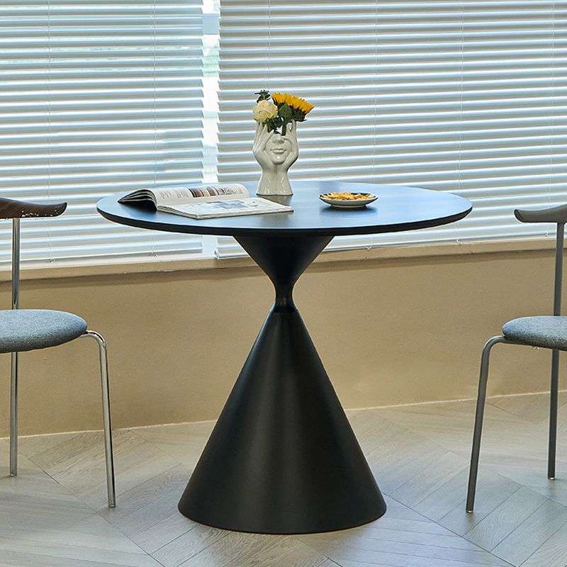 Modernistic Frosted Pedestal End Table Round Wood Side End Table Clearhalo 'Coffee & Accent Tables' 'End & Side Tables' 'end_side_tables' 'furn' 'furn_end_side_tables' 'Furniture' 'Living Room Furniture' 1200x1200_6a4db30b-5083-4a82-9f63-25d09ffc9e62