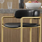 Glam Counter Height Stool Armed Upholstered Bar Stools with Metal Base Clearhalo 'Bar Furniture' 'Bar Stools' 'bar_stools' 'furn' 'furn_bar_stools' 'Furniture' 'Kitchen & Dining Furniture' 1200x1200_6a52a93b-fade-47fa-a620-838d2265bb8d