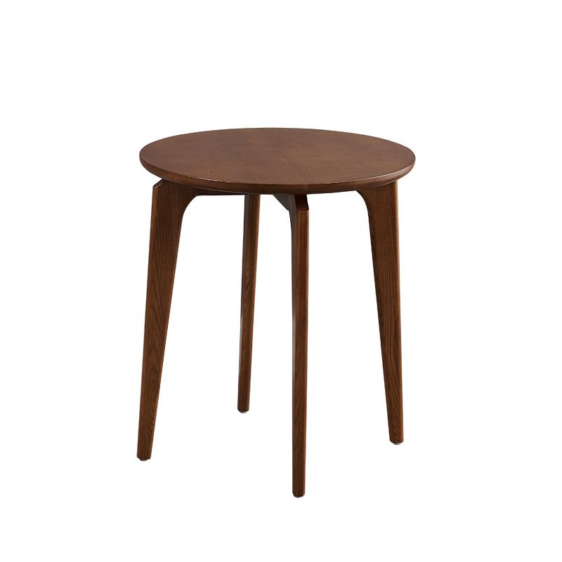Scandinavian 19.6-inch Round Wood Top Side Table 3 Legs/4 Legs End Table Clearhalo 'Coffee & Accent Tables' 'End & Side Tables' 'end_side_tables' 'furn' 'furn_end_side_tables' 'Furniture' 'Living Room Furniture' 1200x1200_6a534628-7a5e-43d8-99ea-326bcabcb771