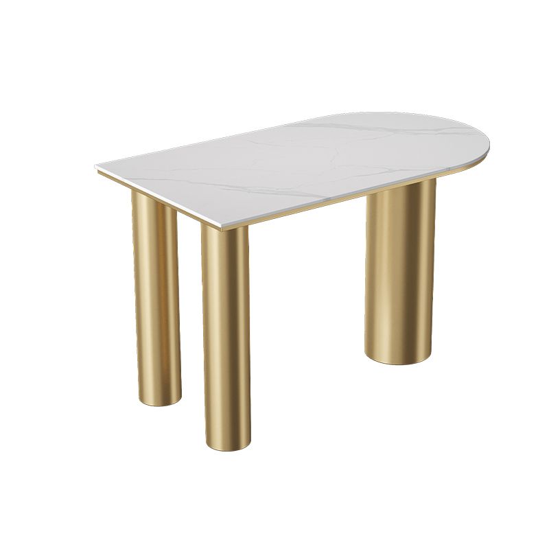 Glam Iron Bar Dining Table with White Stone Top Indoor Bistro Table Clearhalo 'Bar Furniture' 'Bar Tables' 'bar_tables' 'furn' 'furn_bar_tables' 'Furniture' 'furniture_bar_tables' 'Kitchen & Dining Furniture' 1200x1200_6a53785e-9cf7-48d2-a255-e53b32e1040d