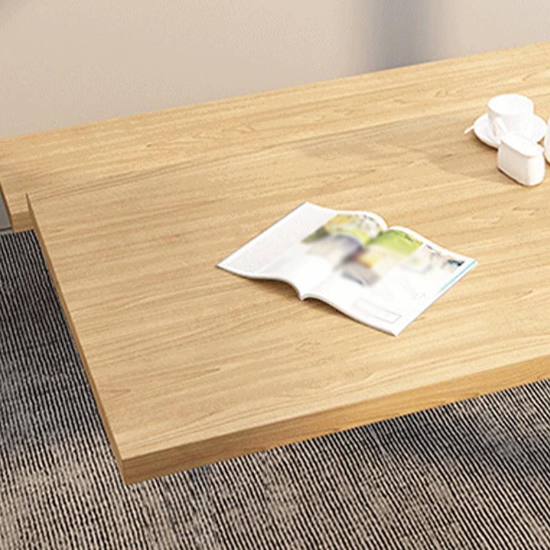 Minimalismo Mesa de madera maciza para mesa rectángica de restaurantes con base acrílica
