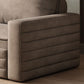 Modern & Contemporary Removable Cushions Fabric Sleeper Sofa in Grey