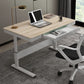 Hight Adjustable Writing Desk Bedroom White Trestle Table Leg Rectangular Desk Clearhalo 'furn' 'furn_office_desk' 'Furniture' 'furniture_office_desk' 'Office Desks' 'Office Furniture' 'office_desk' 1200x1200_6a569245-ef58-4ad8-b643-3c065483e0e8