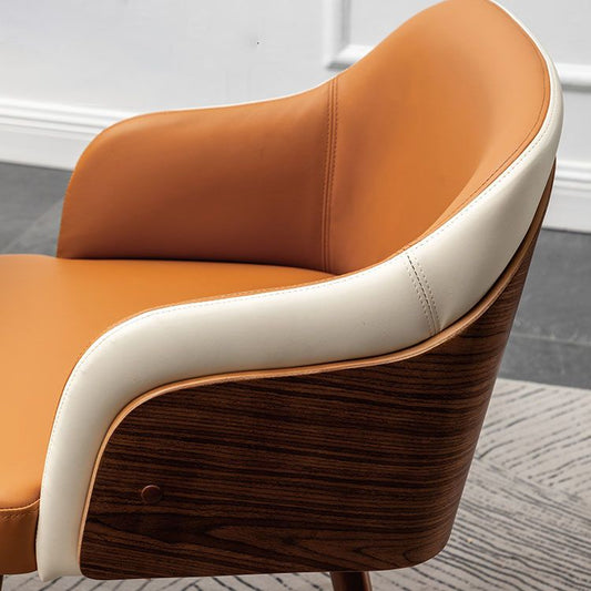 Contemporary Square Dining Side Chair Parsons Arm Chair for Kitchen with Wooden Legs Clearhalo ' kitchen&dining_furn' 'Dining Chairs' 'Dining Tables & Seating' 'dining_chair' 'Furniture' 'furniture_dining_chair' 'Kitchen & Dining Furniture' 'kitchen' 1200x1200_6a5767c4-5ca1-47c6-ba91-939af13e25ad