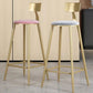 Glam Velvet Low Back Bar Stool Matte Finish Footrest Home Stool Clearhalo 'Bar Furniture' 'Bar Stools' 'bar_stools' 'furn' 'furn_bar_stools' 'Furniture' 'furniture_bar_stools' 'Kitchen & Dining Furniture' 1200x1200_6a57df8a-c465-4500-a02e-4ecbef97b9e3
