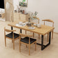Industrial Solid Wood Dining Table Set 1/5/7 Pieces Dining Set Clearhalo 'Dining Room Sets' 'Dining Tables & Seating' 'dining_room_set' 'furn' 'furn_dining_room_set' 'Furniture' 'Kitchen & Dining Furniture' 1200x1200_6a58a5ea-fdba-443b-97ad-ebf217f516e3