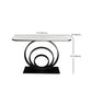 31.5" Tall Modern Console Table 1-shelf Stone Accent Table for Hall