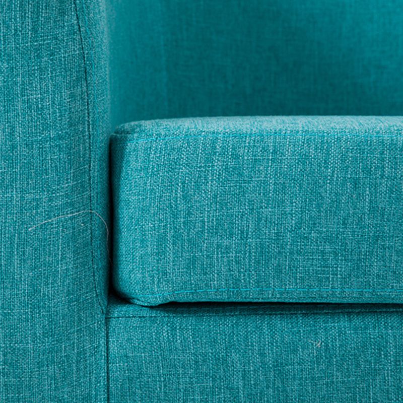 Faux Leather Accent Chair 28.34" L x 28.34" W x 25.59" H Barrel Chair Clearhalo 'Accent Chairs' 'accent_chairs' 'Chairs & Seating' 'furn' 'furn_accent_chairs' 'Furniture' 'Living Room Furniture' 1200x1200_6a5b32d1-d9a5-4e2f-9750-3db4d1296e76