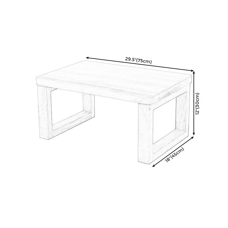 Modern Style Wooden Base Top Rectangular Coffee Table for Apartment Clearhalo 'Coffee & Accent Tables' 'Coffee Tables' 'coffee_tables' 'furn' 'furn_coffee_tables' 'Furniture' 'furniture_coffee_tables' 'Living Room Furniture' 1200x1200_6a5c811c-fa4e-4f5f-8f50-d8430a6f2ec6