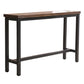 Solid Wood Bar Dining Table Industrial Rectangle Bar Table with Trestle Base in Black Clearhalo 'Bar Furniture' 'Bar Tables' 'bar_tables' 'furn' 'furn_bar_tables' 'Furniture' 'furniture_bar_tables' 'Kitchen & Dining Furniture' 1200x1200_6a5d9c8d-d679-43e7-939a-d1fab35dc8eb