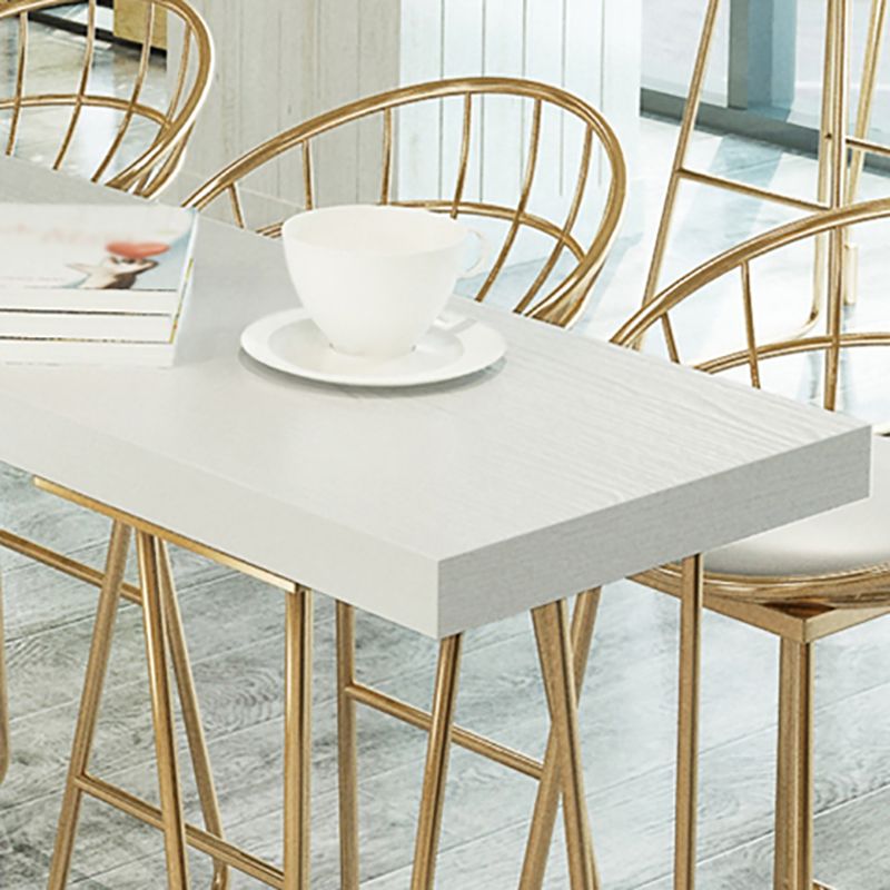 White Modern Style Bar Table in Wood and Iron Bar Table Indoor Bar Table Clearhalo 'Bar Furniture' 'Bar Tables' 'bar_tables' 'furn' 'furn_bar_tables' 'Furniture' 'furniture_bar_tables' 'Kitchen & Dining Furniture' 1200x1200_6a614d36-f4a9-49b7-8e23-c52c43fc1589