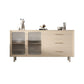 Stone Credenza Contemporary Style Server met laden en kasten