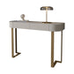 Glam Console Table Stone Console Accent Table for Hall , 16 inch Wide