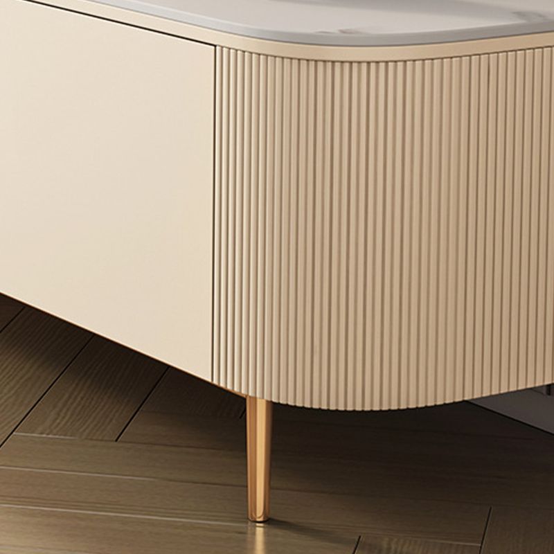 Glam Enclosed Storage Media Console Stone TV Stand for Living Room Clearhalo 'furn' 'furn_tv_stands_entertainment_centers' 'Furniture' 'Living Room Furniture' 'TV Stands & Entertainment Centers' 'TV Stands & Media Storage Furniture' 'tv_stands_entertainment_centers' 1200x1200_6a67a19c-d23d-46bb-abe3-98884c673e9b