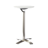 Industrial Folding Metal Bar Table Round Plastic Top 41.3"H Bistro Table Clearhalo 'Bar Furniture' 'Bar Tables' 'bar_tables' 'furn' 'furn_bar_tables' 'Furniture' 'furniture_bar_tables' 'Kitchen & Dining Furniture' 1200x1200_6a6ae8f8-396a-42ab-bc5d-0b12dd013d3f