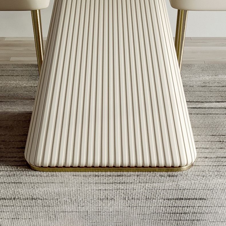 Estilo moderno 1/2/5/7 piezas Mesa de piedra rectangular de mesa en blanco