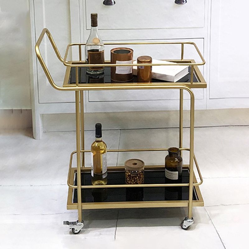 Tavolo da preparazione al metallo contemporaneo da 33,86 "H tavolo da preparazione per la sala da pranzo